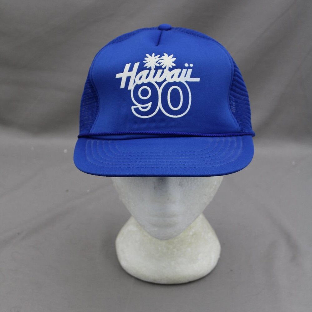 Vintage Screened Trucekr Hat - Hawaii 90 - Adult Snapback